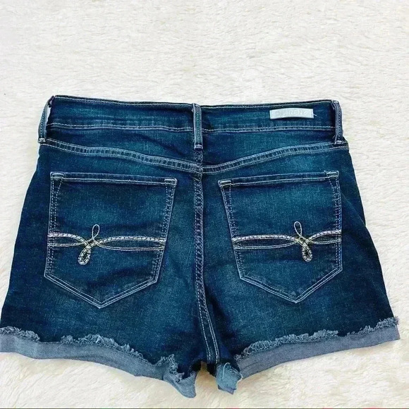 Levi’s Denizen High Rise Faded Webbed Stretch Denim Jean Shorts Size 11 (W30) - Picture 6 of 14